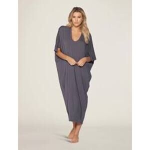 Barefoot Dreams Luxe Milk Jersey Caftan Grey/Graphite One Size